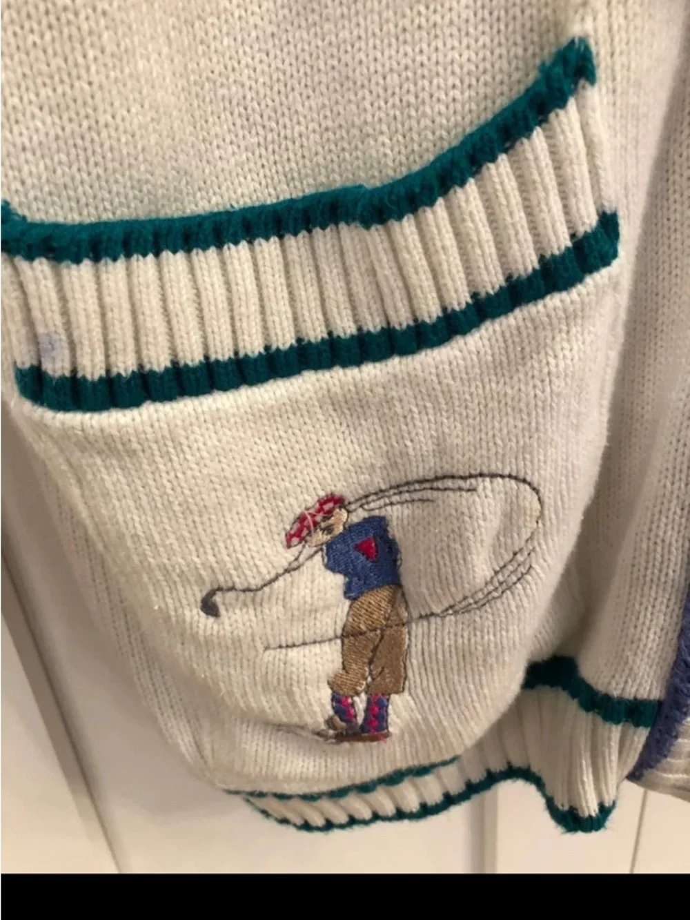 Vintage Pringle of Scotland Golf Cardigan Small - Picture 3 of 9